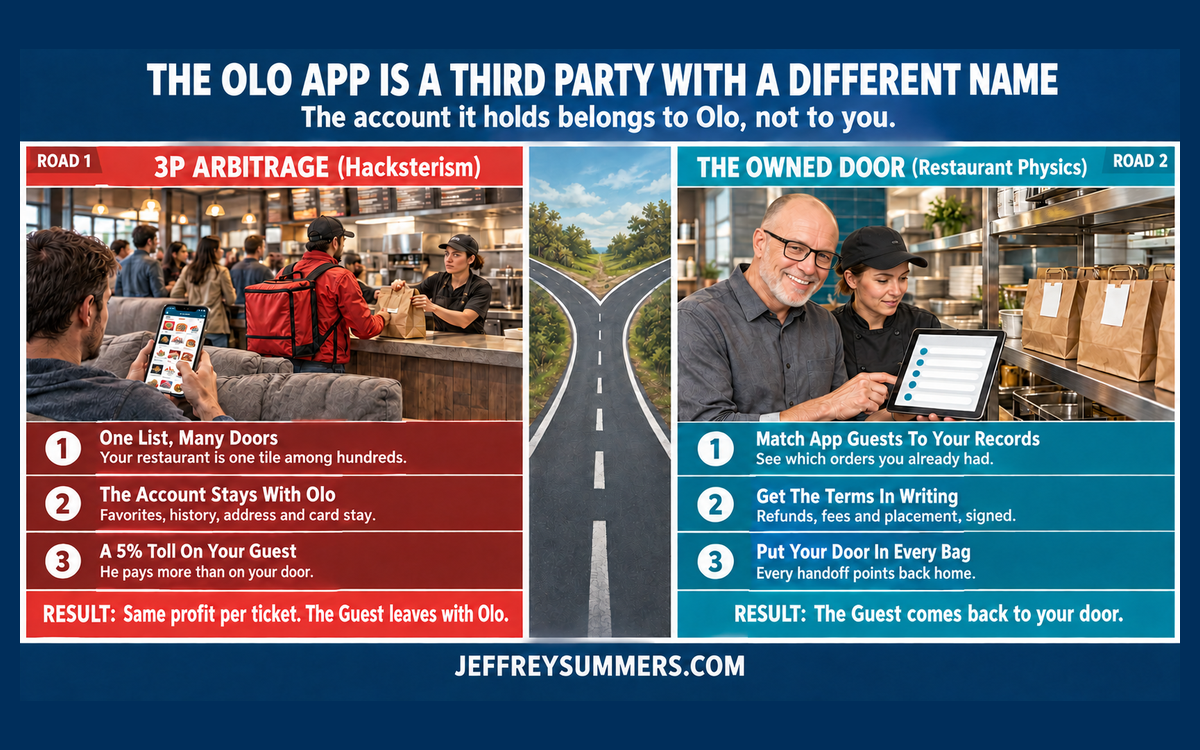 Your Door Is The Only One That Keeps The Guest: The Olo App, DoorDash And Uber Eats Want Him On Theirs