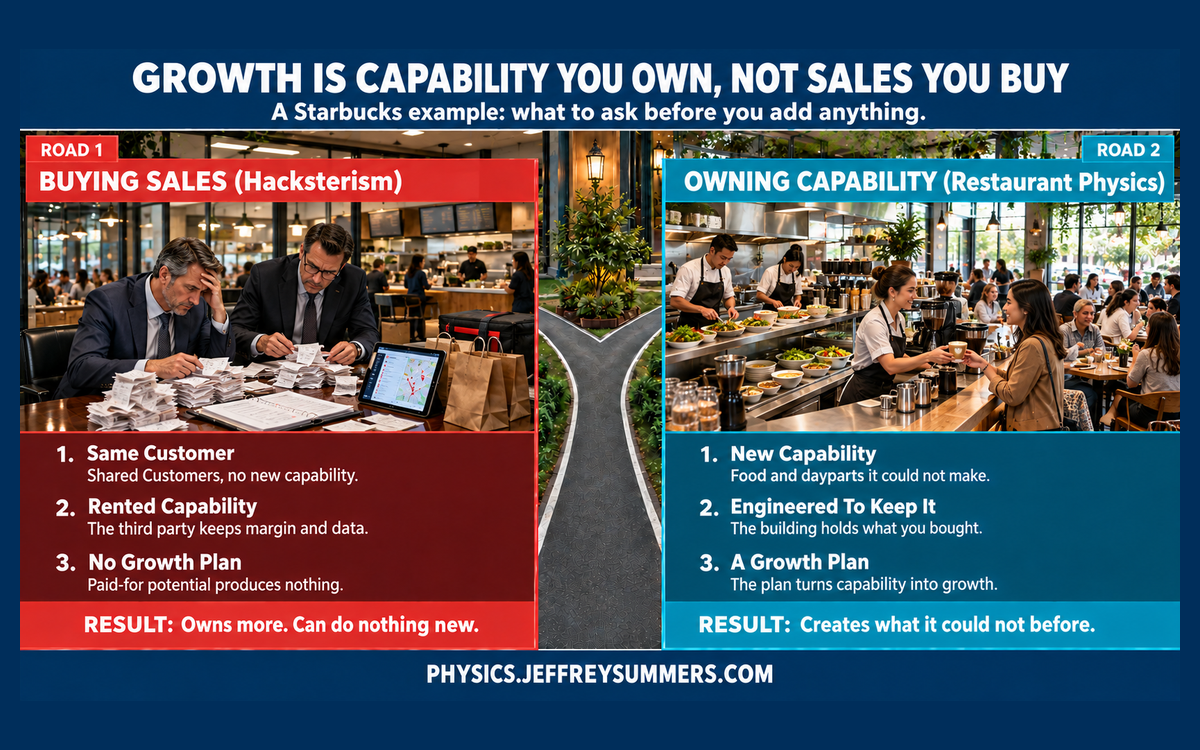 Growth Is Capability You Own, Not Sales You Buy: A Starbucks Example